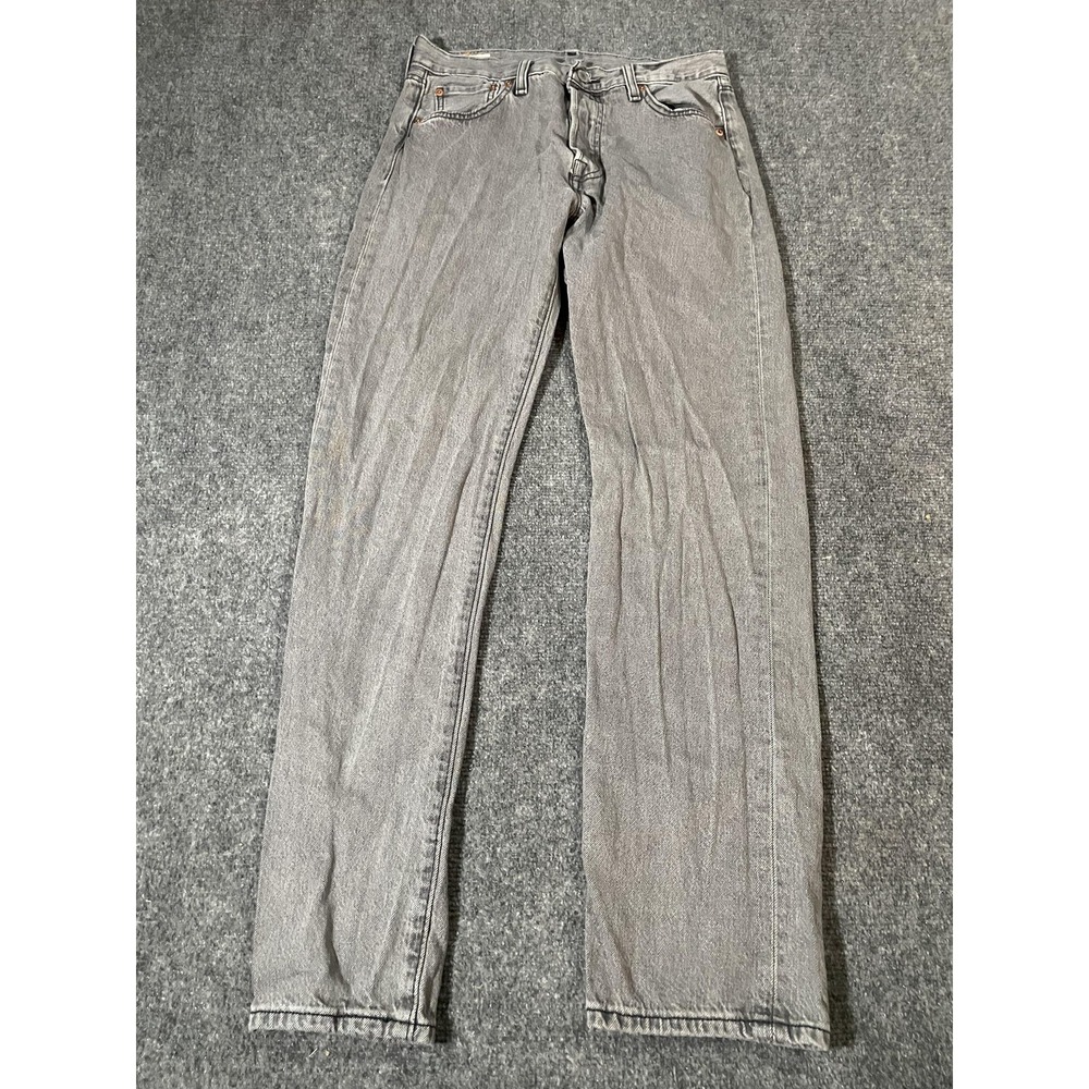 Levis 501 93 Jeans Mens 30x32 Gray Levi's Premium Button Fly Denim Straight Leg - Picture 1 of 12